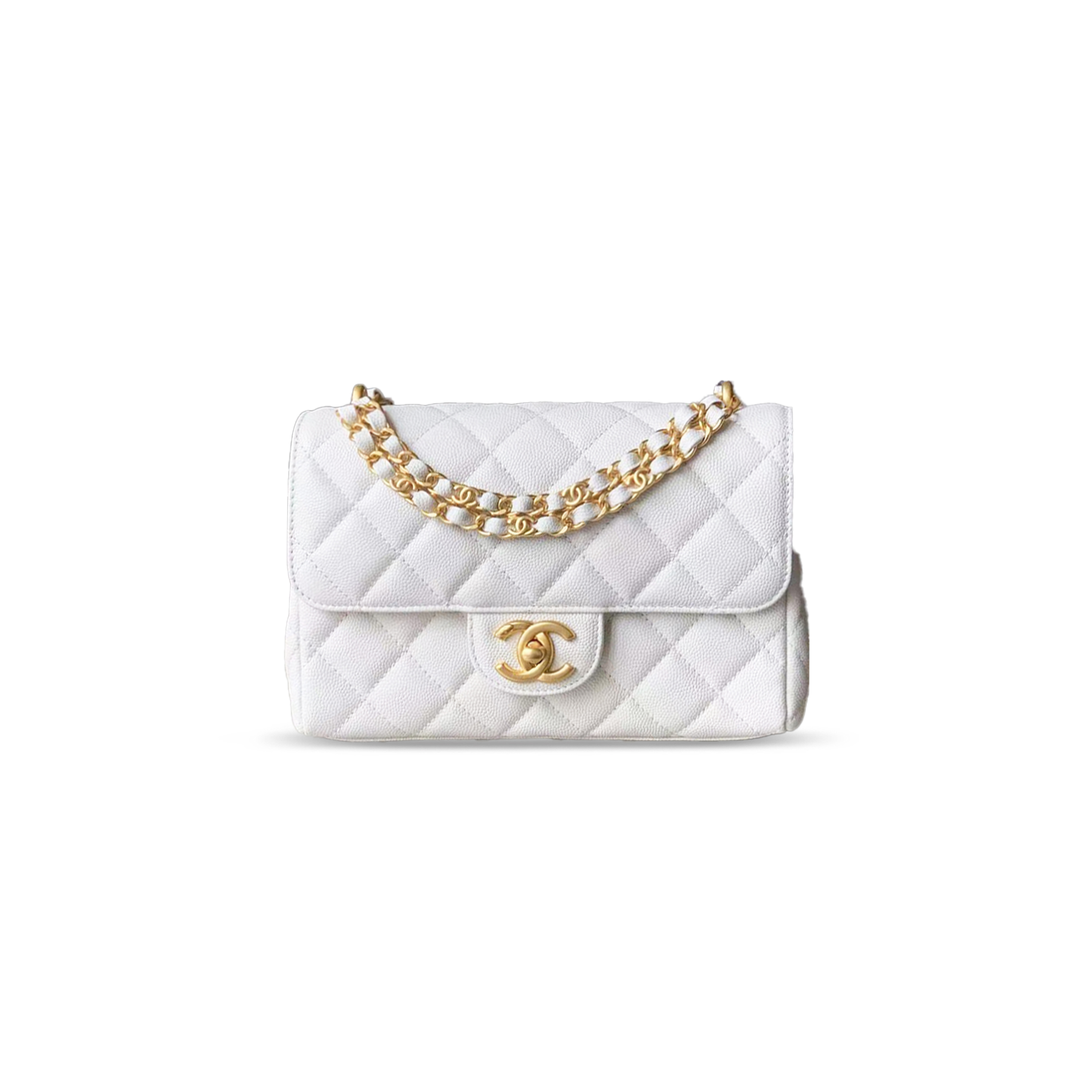 CHANE CAVIAR WALLET ON CHAIN 321493 (22*14*6.5cm)